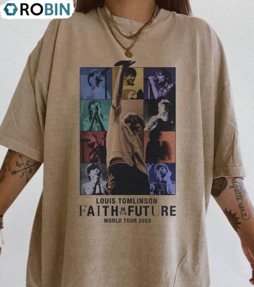 Faith In The Future Shirt, Louis Fitf World Tour Long Sleeve Unisex Hoodie