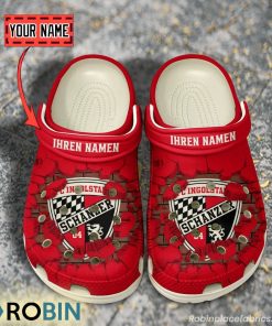 FC Ingolstadt Break Cracked Hole Design Crocs Shoes