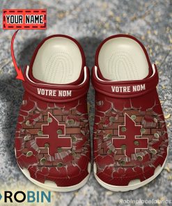 FC Metz Break Cracked Hole Design Crocs Shoes