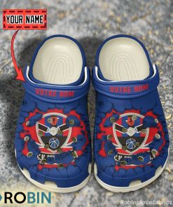 F.C.V. Dender E.H Break Cracked Hole Design Crocs Shoes