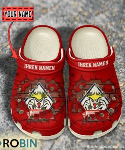 Fischtown Pinguins Break Cracked Hole Design Crocs Shoes