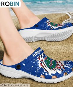 Florida Gators American Flag Pattern Printed Crocs Shoes, Gators Merchandise