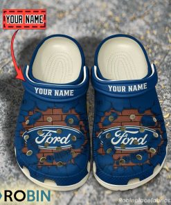 Ford Break Cracked Hole Design Crocs Shoes