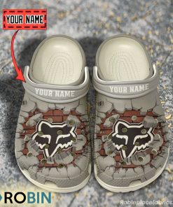 Fox Racing Break Cracked Hole Design Crocs Shoes Fox Racing Break Cracked Hole Design Crocs Shoes
