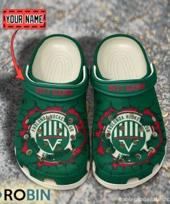 Frolunda HC Break Cracked Hole Design Crocs Shoes