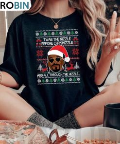 funny-twas-the-nizzle-before-christmizzle-shirt-xmas-holiday-tee-tops-unisex-hoodie-3