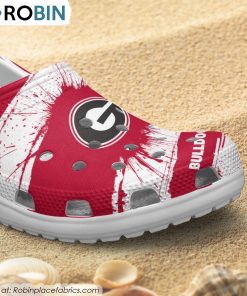 Georgia Bulldogs Ink Splash Crocs Shoes, Bulldogs Gifts