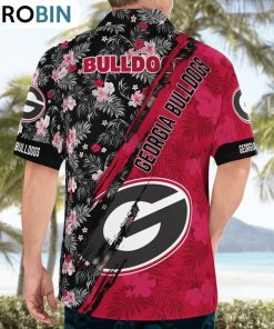 Georgia Bulldogs Mickey Mouse Floral Short Sleeve Hawaii Shirt, Bulldogs Gear Georgia Bulldogs Mickey Mouse Floral Short Sleeve Hawaii Shirt, Bulldogs Gear