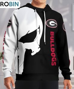 Georgia Bulldogs Punisher Skull Hoodie and Zip Hoodie, Georgia Bulldogs Fan Shirt for Sale