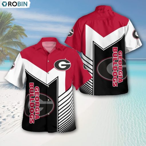 Georgia Bulldogs Standard AOP Button Shirt, Georgia Bulldogs Clothing
