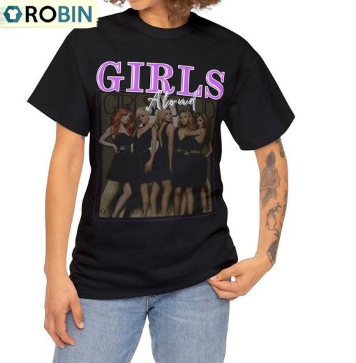 Girls Aloud Shirt, Cheryl Nadine Nicola Kimberley Sarah Crewneck Unisex T Shirt