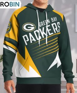 Go Green Bay Packers! Hoodie and Zip Hoodie, Green Bay Packers Gifts for Fans