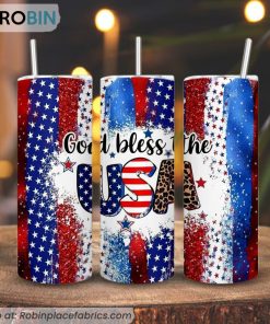 God Bless The USA 3D Printed Skinny Tumbler, 4th Of July Christian Straight And Tapered Tumbler God Bless The USA 3D Printed Skinny Tumbler, 4th Of July Christian Straight And Tapered Tumbler