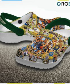 Golden State Warriors NBA Classic Crocs Shoes, Warriors Shoes