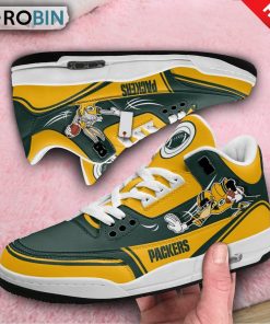 Green Bay Packers Bugs Bunny Jordan 3 Sneakers