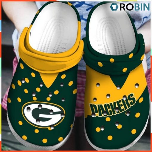 Green Bay Packers Custom Crocs For Nfl Fans