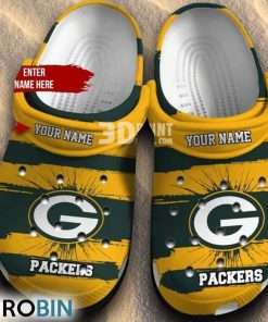 Green Bay Packers Customized Name Nfl Crocs