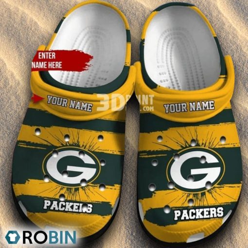 Green Bay Packers Customized Name Nfl Crocs