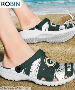 Green Bay Packers Ink Splash Crocs Shoes, Packers Team Gifts Green Bay Packers Ink Splash Crocs Shoes, Packers Team Gifts