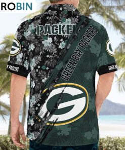 Green Bay Packers Mickey Mouse Floral Short Sleeve Hawaii Shirt, Packers Unique Gifts
