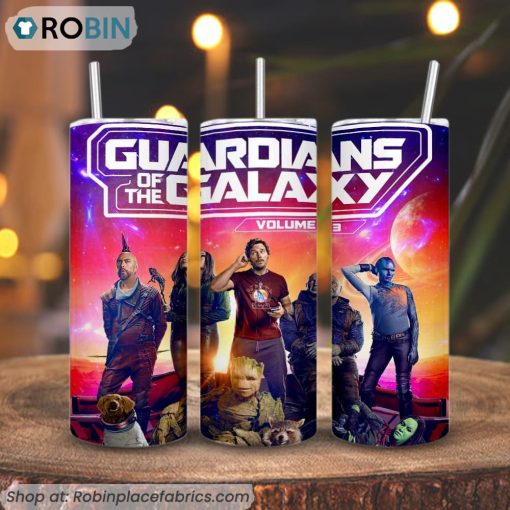 Guardians Of The Galaxy Vol 3 3D Printed Skinny Tumbler, Marvel Movies Tumbler