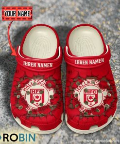 Hallescher FC Break Cracked Hole Design Crocs Shoes