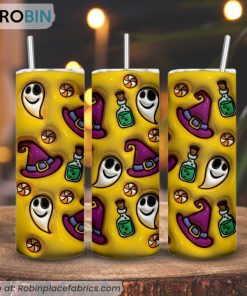 Halloween 3D Inflated 3D Printed Skinny Tumbler