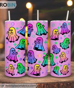 Halloween Boo Ghost With Fuck Hand Tumbler