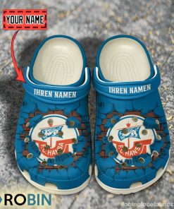 Hansa Rostock Break Cracked Hole Design Crocs Shoes