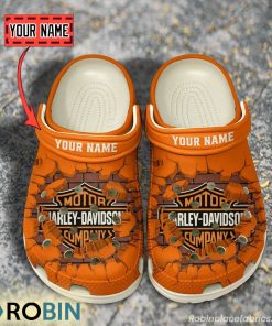 Harley-Davidson Break Cracked Hole Design Crocs Shoes Harley-Davidson Break Cracked Hole Design Crocs Shoes