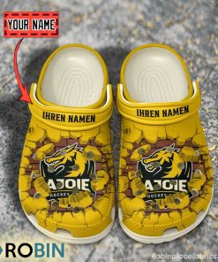 HC Ajoie Break Cracked Hole Design Crocs Shoes