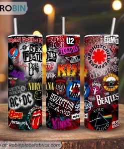 Heavy Metal Rock Band 3D Printed Skinny Tumbler