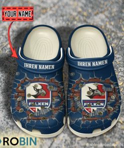 Heilbronner Falken Break Cracked Hole Design Crocs Shoes