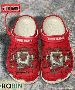 Honda Break Cracked Hole Design Crocs Shoes