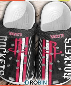 Houston Rockets Basketball Club Clogs Crocs Crocband Comfortable Shoes, Rockets Shoes