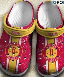 Houston Rockets Basketball Club Clogs Crocs Crocband Shoes Comfortable, Houston Rockets Team Gifts