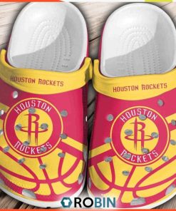 Houston Rockets Basketball Club Crocband Comfortable Shoes Clogs Crocs, Houston Rockets Gear
