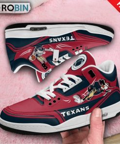 Houston Texans Bugs Bunny Jordan 3 Sneakers