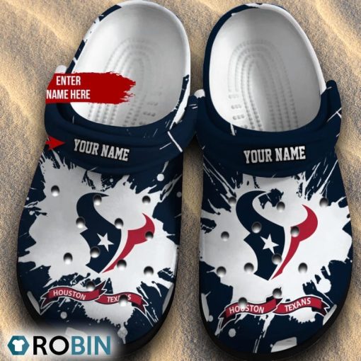 Houston Texans Nfl Clog Shoes Custom Name
