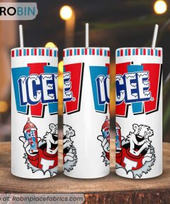 Icee 3D Printed Skinny Tumbler, Ice Cream Tumbler
