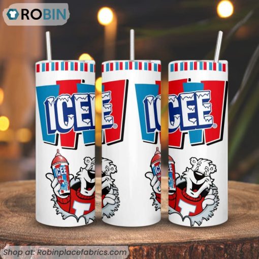 Icee 3D Printed Skinny Tumbler, Ice Cream Tumbler