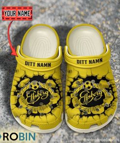 IF Elfsborg Break Cracked Hole Design Crocs Shoes