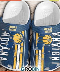 Indiana Pacers Basketball Club Clogs Crocs Comfortable Shoes Crocband, Pacers Team Gifts