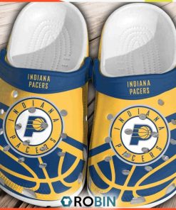 Indiana Pacers Basketball Club Clogs Crocs Shoes Comfortable Crocband, Indiana Pacers Gear