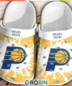 Indiana Pacers Basketball Club Clogs Crocs Shoes Crocband Comfortable, Pacers Shoes