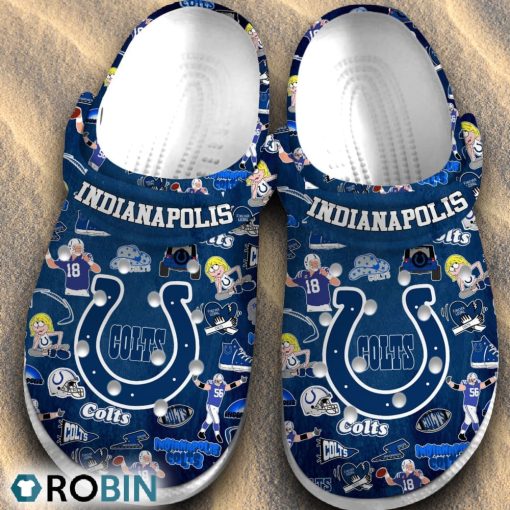 Indianapolis Colts NFL Classic Crocs Shoes