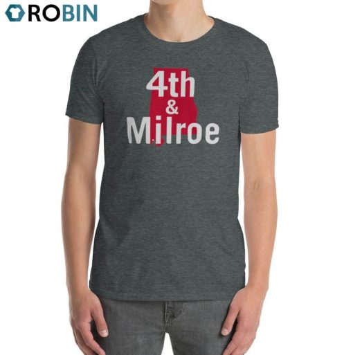 Iron Bowl 2023 Shirt, 4th And Milroe Short Sleeve Hoodie