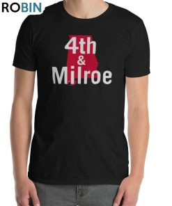 Iron Bowl 2023 Shirt, 4th And Milroe Short Sleeve Hoodie