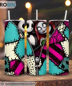 Jack And Sally 3D Printed Skinny Tumbler, Nightmare Before Christmas Tumbler Jack And Sally 3D Printed Skinny Tumbler, Nightmare Before Christmas Tumbler