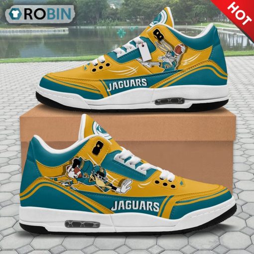 Jacksonville Jaguars Bugs Bunny Jordan 3 Sneakers